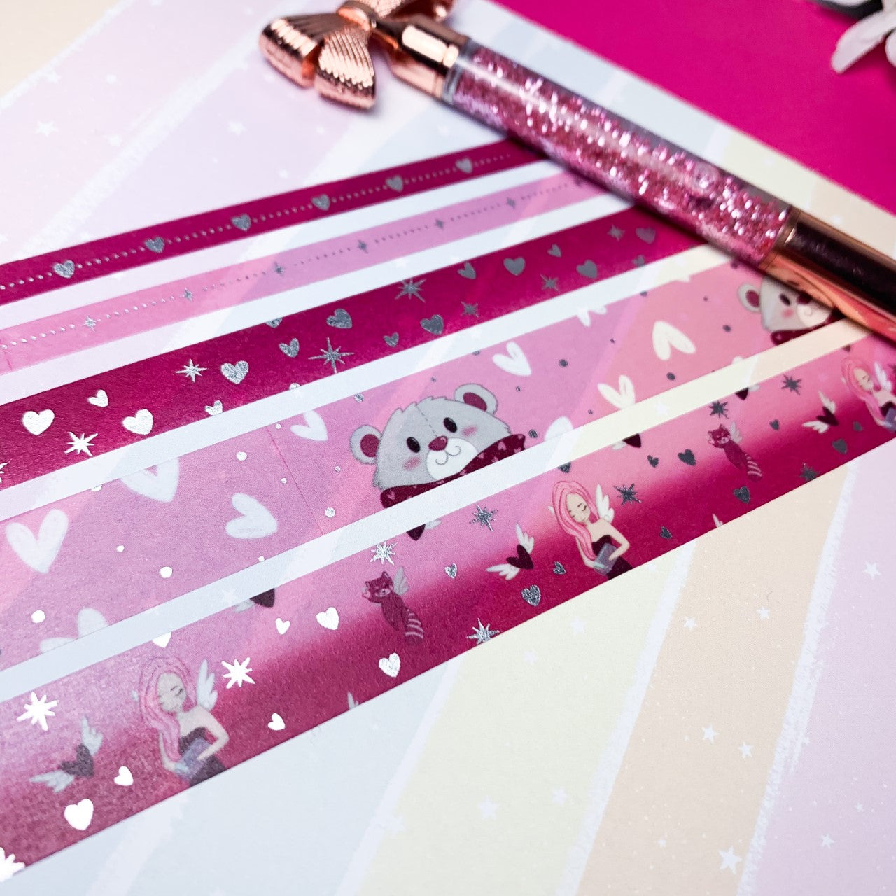 Jar of Hearts - Silver Foiled Washi Tape