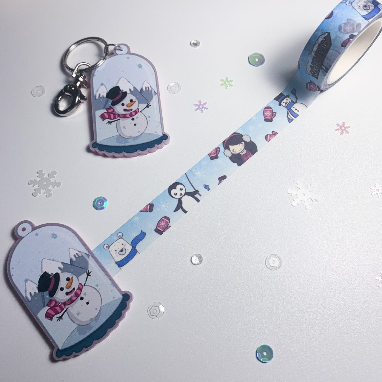 Snow globe washi cutter