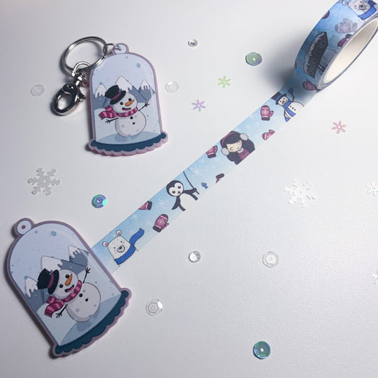 Snow globe washi cutter