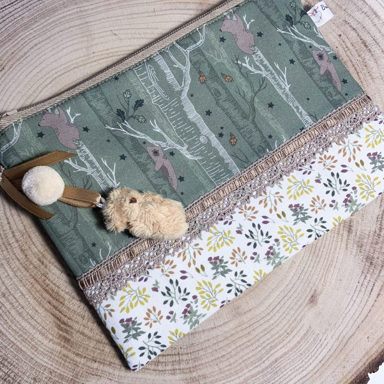 Bears climbing trees pouch