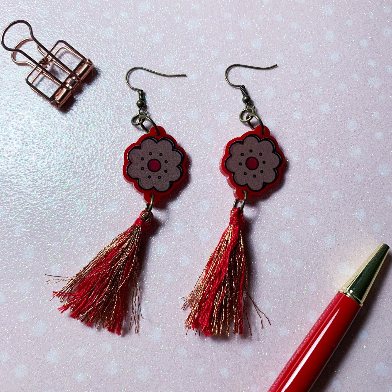 Cookie Tassel Earrings