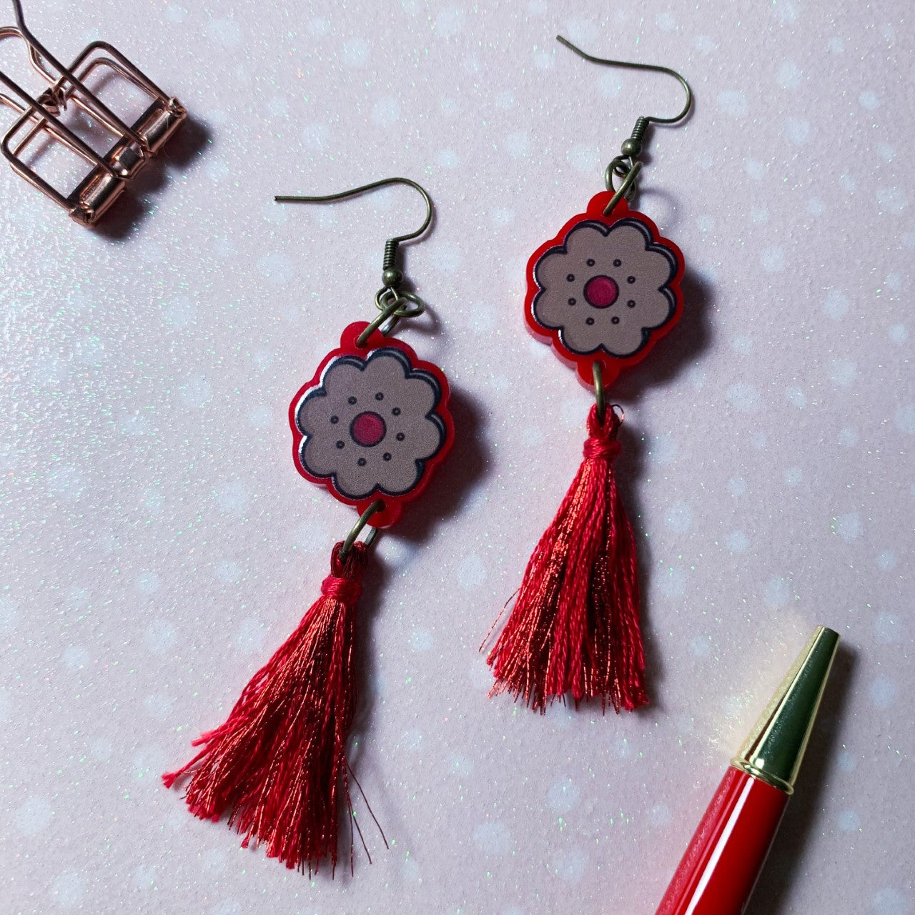 Cookie Tassel Earrings