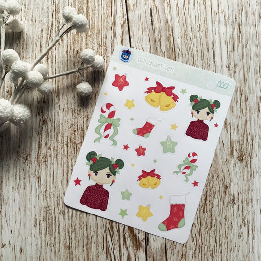 Christmas stocking and bells  - C001