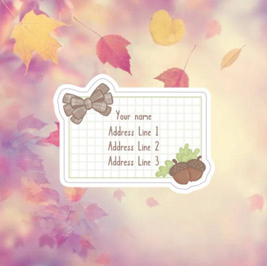 Acorn and bow - Address Labels