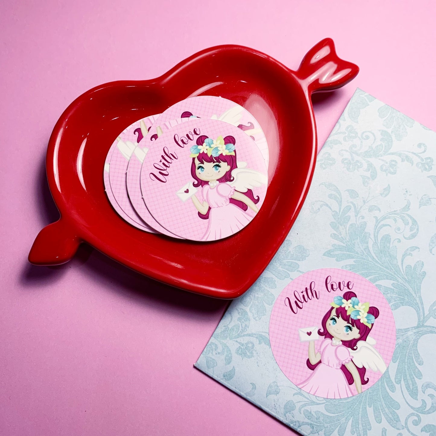 With love - Round stickers