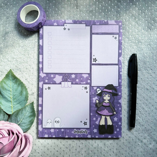 Cute and spooky - Halloween A5 notepad