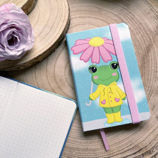 Froggy dotted notebook - A6 size