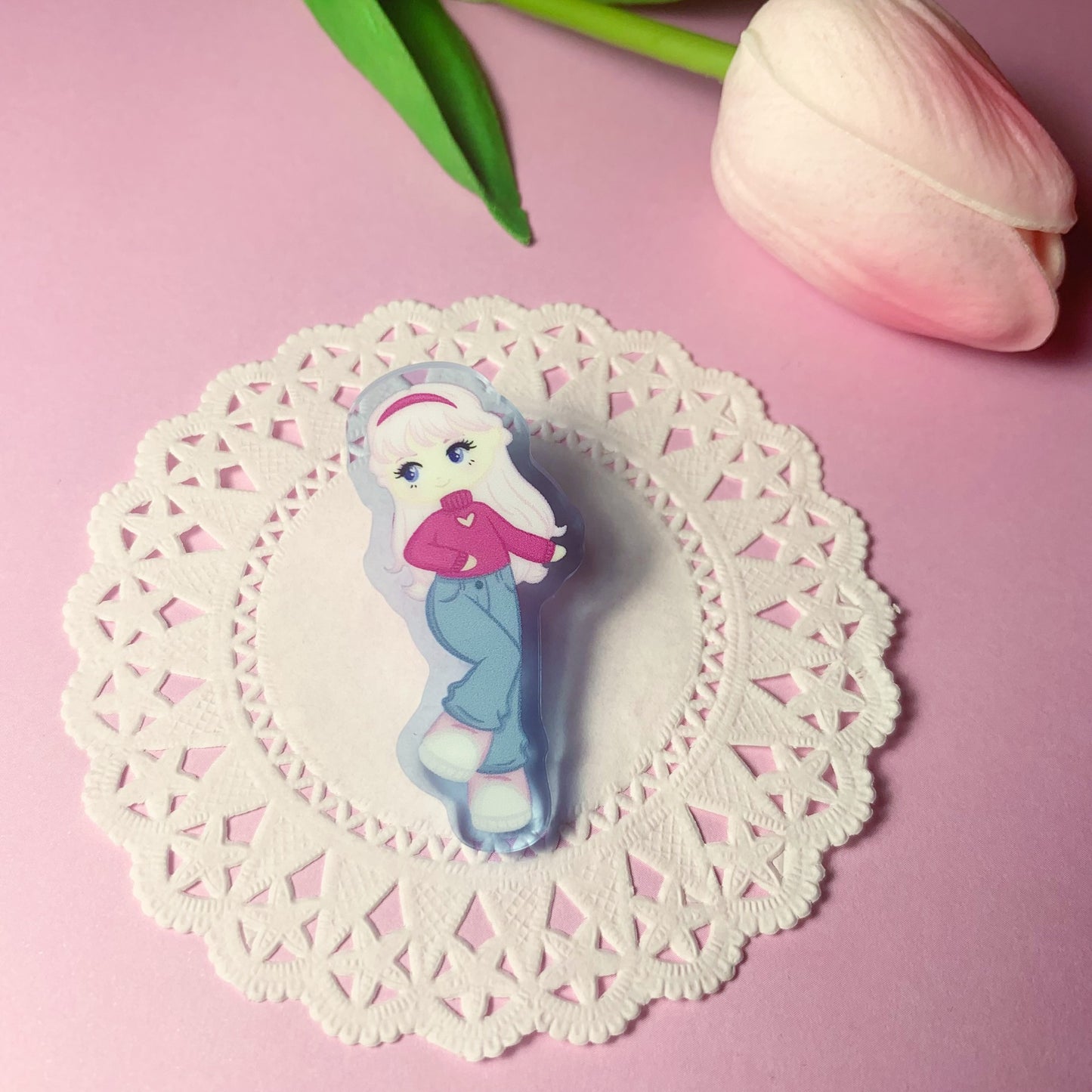 Fashion girl - Acrylic Pin