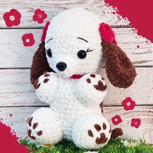 Cute puppy decorative plushie