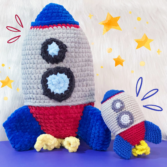 Big rocket decorative plushie