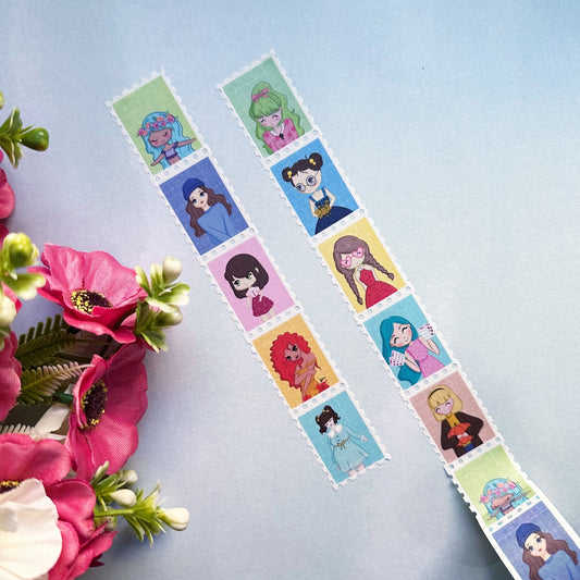 The girls - Stamp Washi Tape