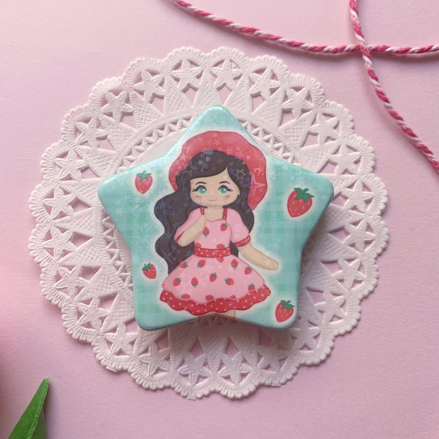 Strawberry star badge