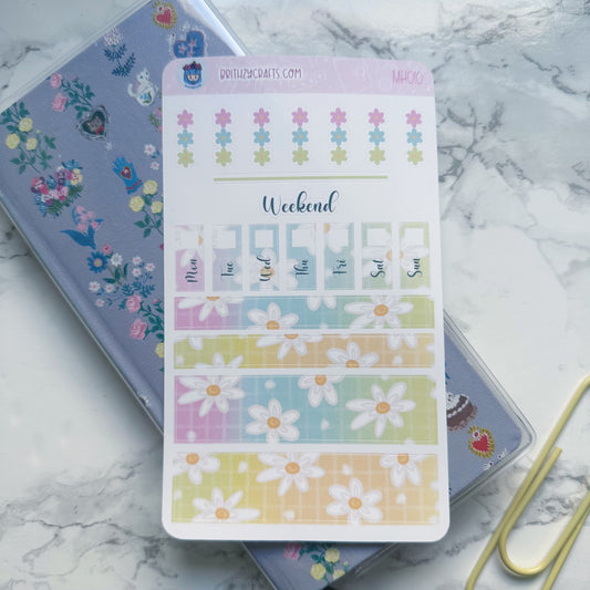 Rainbow floral - Mini Hobonichi Weeks Kit - MH010