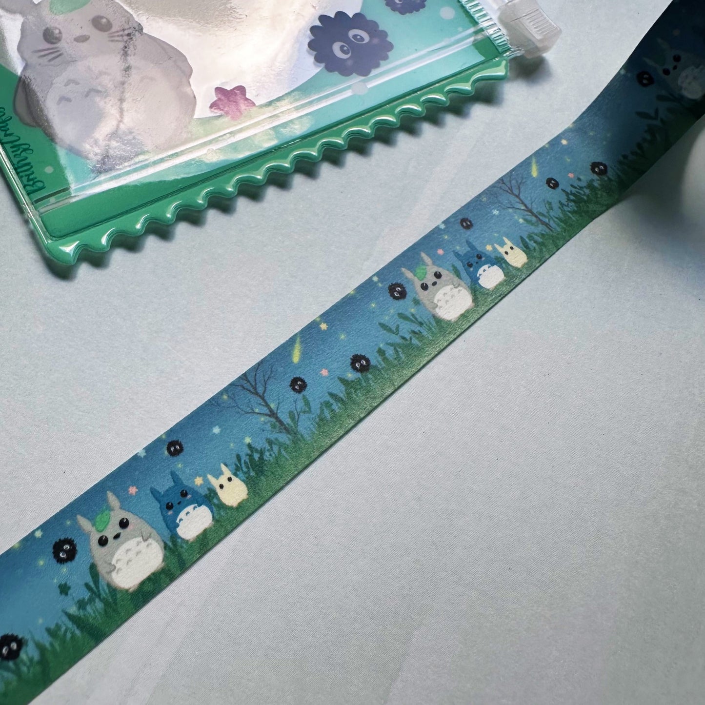 Fluffy friend Washi Tape and clear pouch