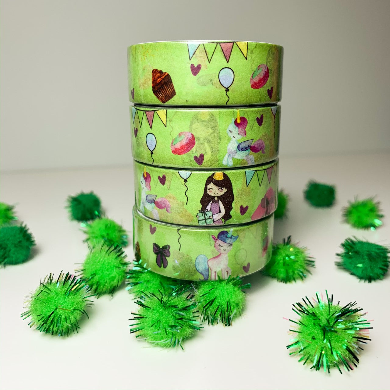 Birthday Party Washi Tape - Dicope Stickers Collab