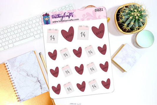 Valentines calendar - S231