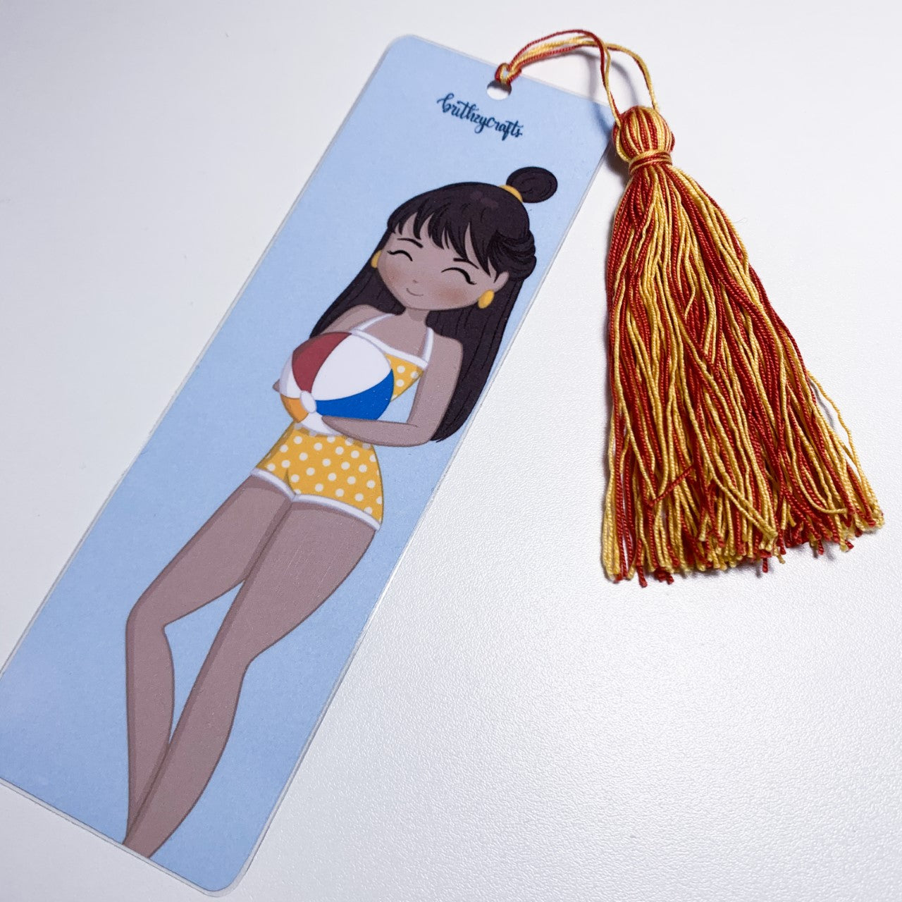 Summer girl bookmark