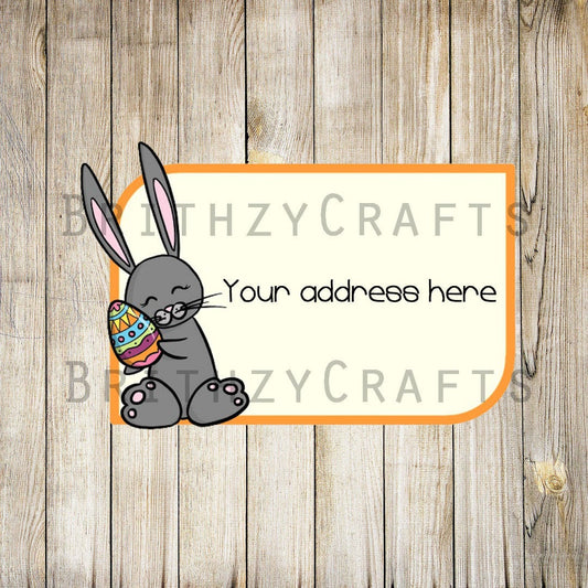 Easter Bunny and egg Address Labels