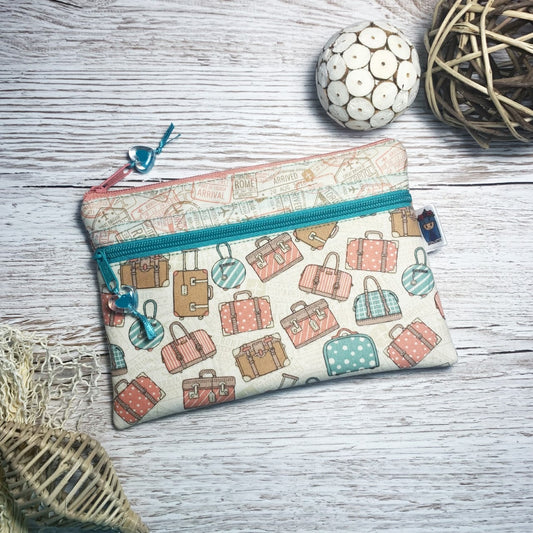 Traveling lover - double pocket Pouch