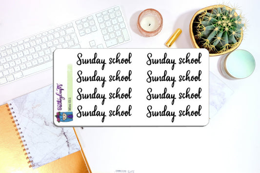 Sunday School Scripts - mini sheet - mini011