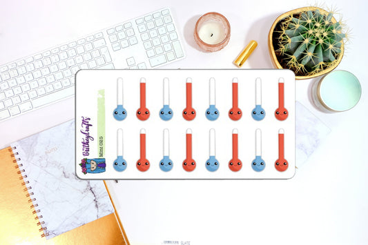 Thermometer mini sheet - mini025