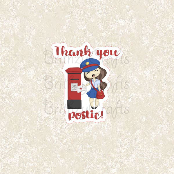 Thank you postie stickers - Set of 20