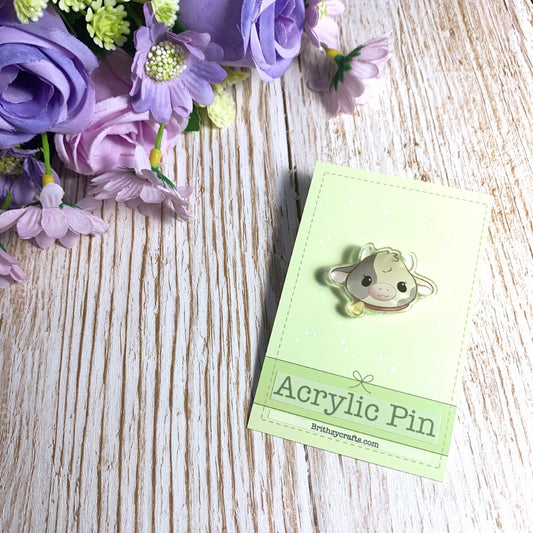 Little Moo - Acrylic Pin
