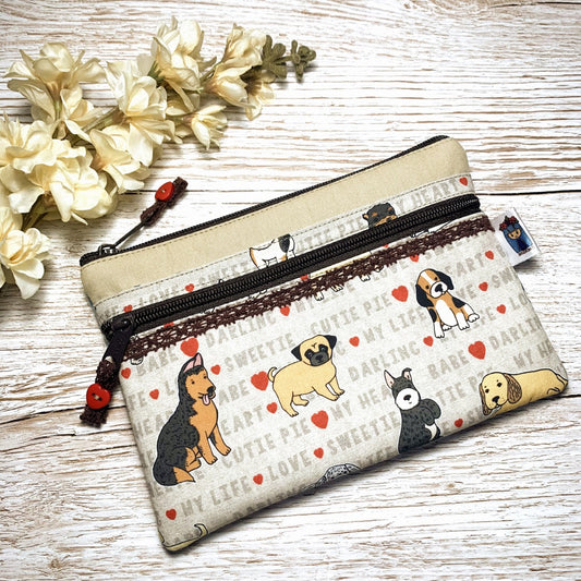Dog lover - double pocket Pouch