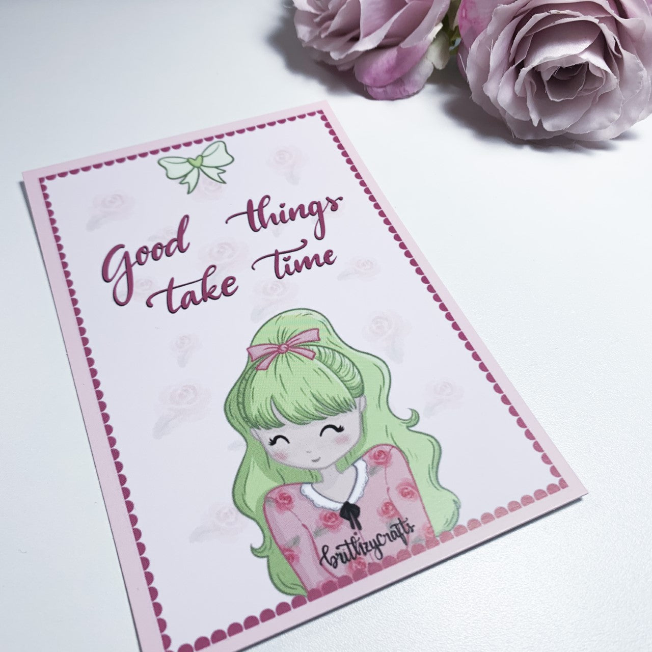 Rose Journaling Card
