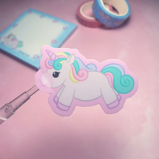 Unicorn dreams in PINK - Vinyl sticker