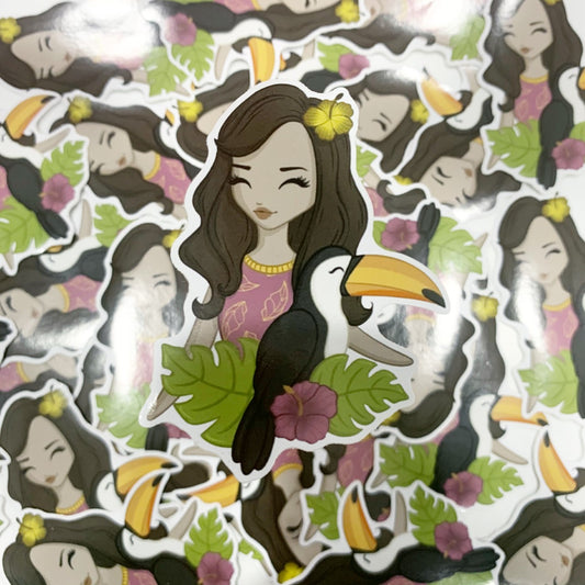 Tropical Friend Vinyl Sticker