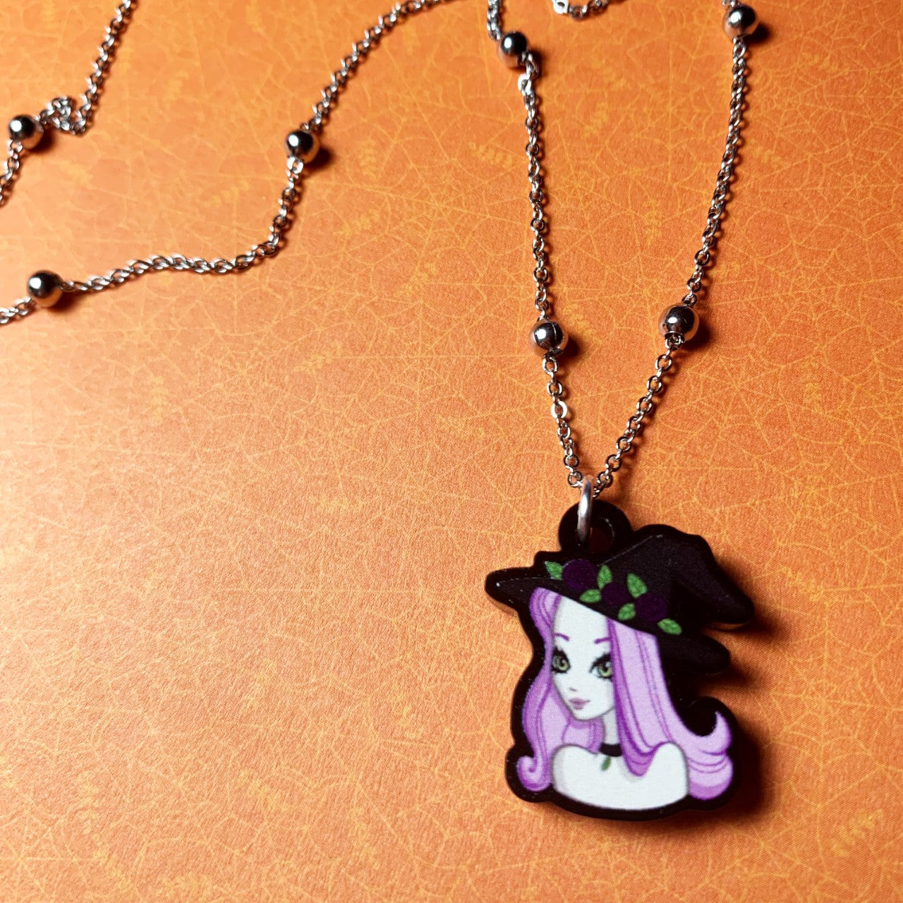Cute witch necklace