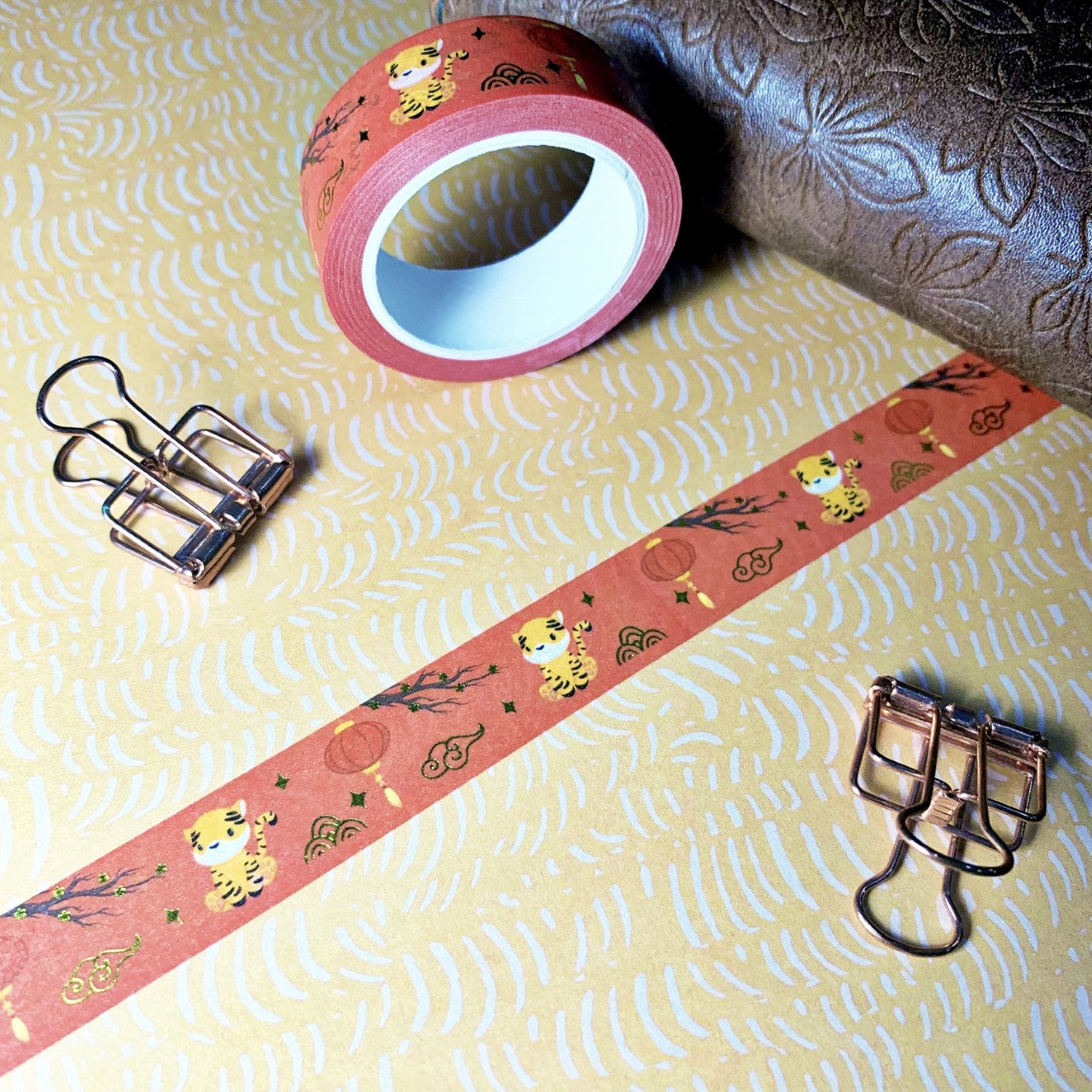 Lunar New Year - Year of the Tiger Washi Tape - Gold Foiled