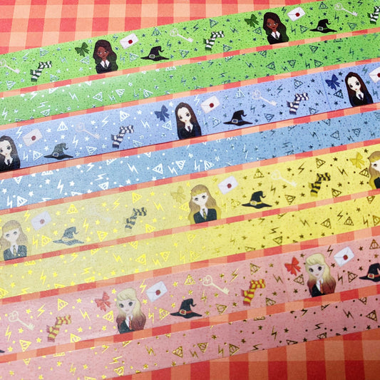 OOPS (read description) Magical Houses - Silver and Gold Foiled Washi Tapes