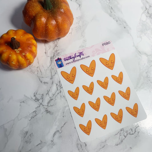 Heart halloween pumpkins - P020 - Patreon limited edition