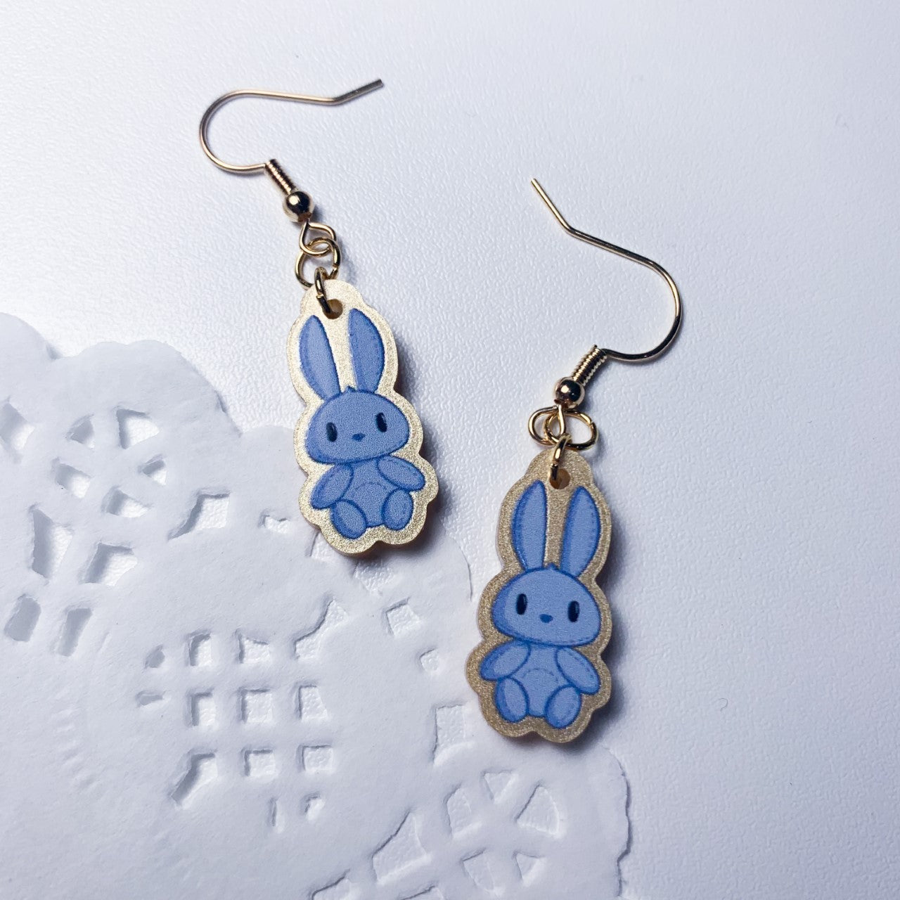 Blue bunny Earrings