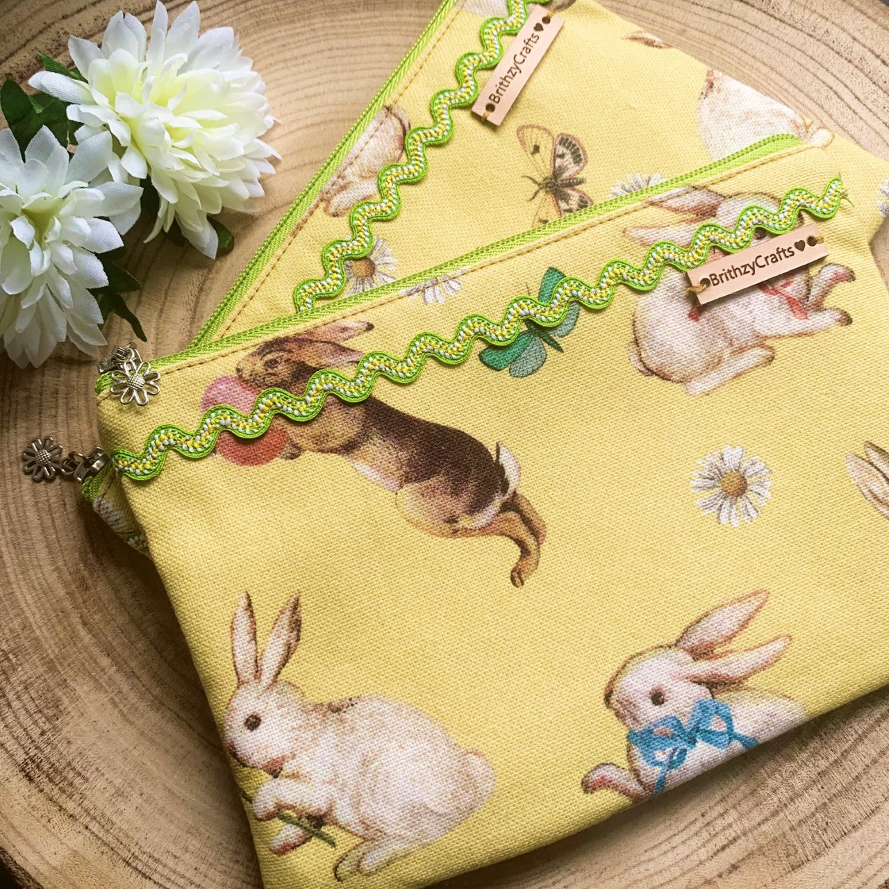 Easter / Spring rabbits Pouch