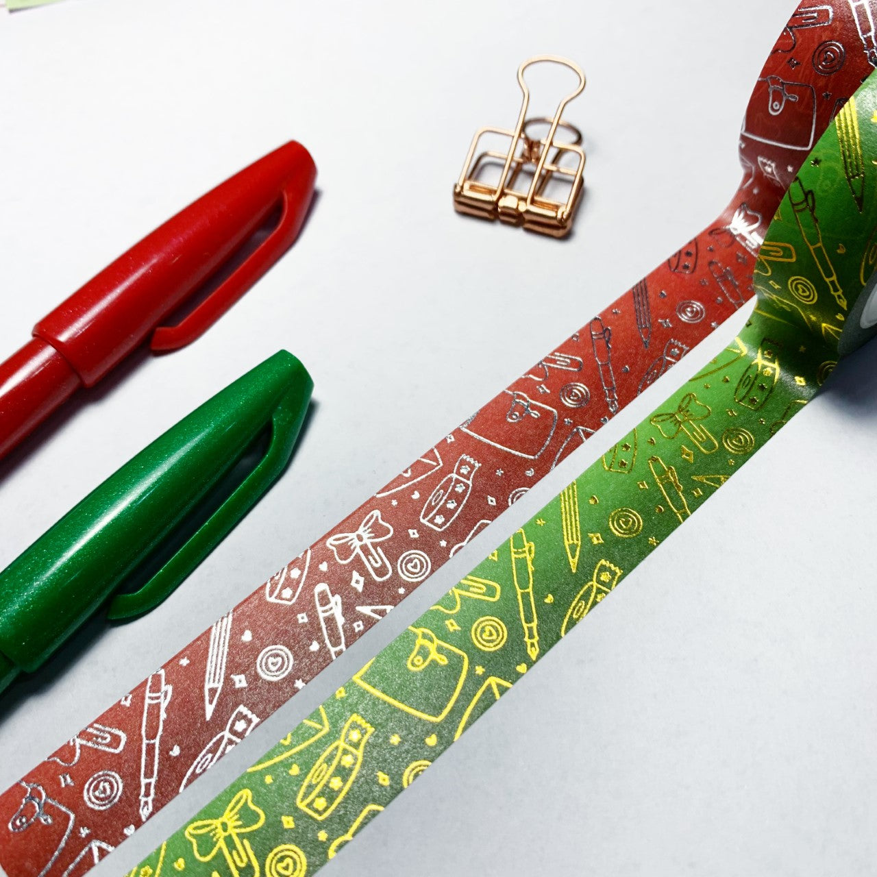 Planner Lover Washi Tape - Christmas - Gold / silver foiled