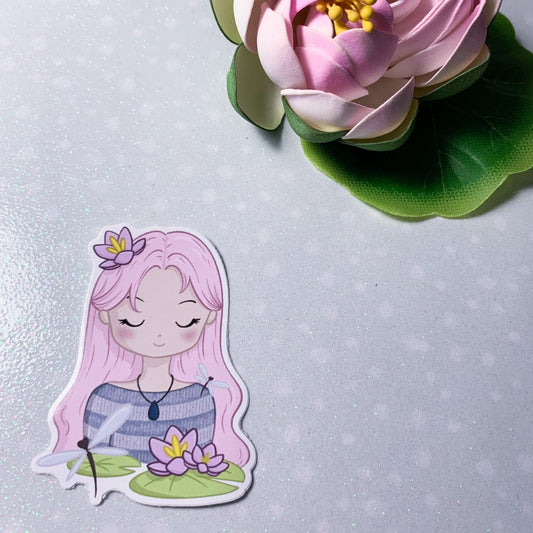 Water lily paradise Vinyl Sticker